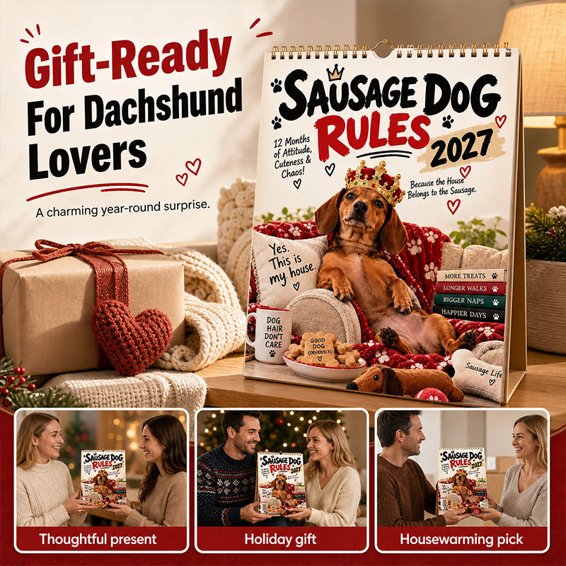 2027 Playful Dachshund Calendar