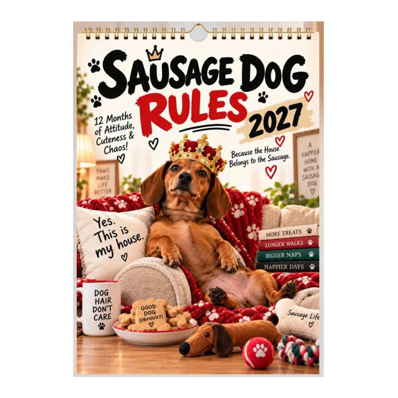 2027 Playful Dachshund Calendar