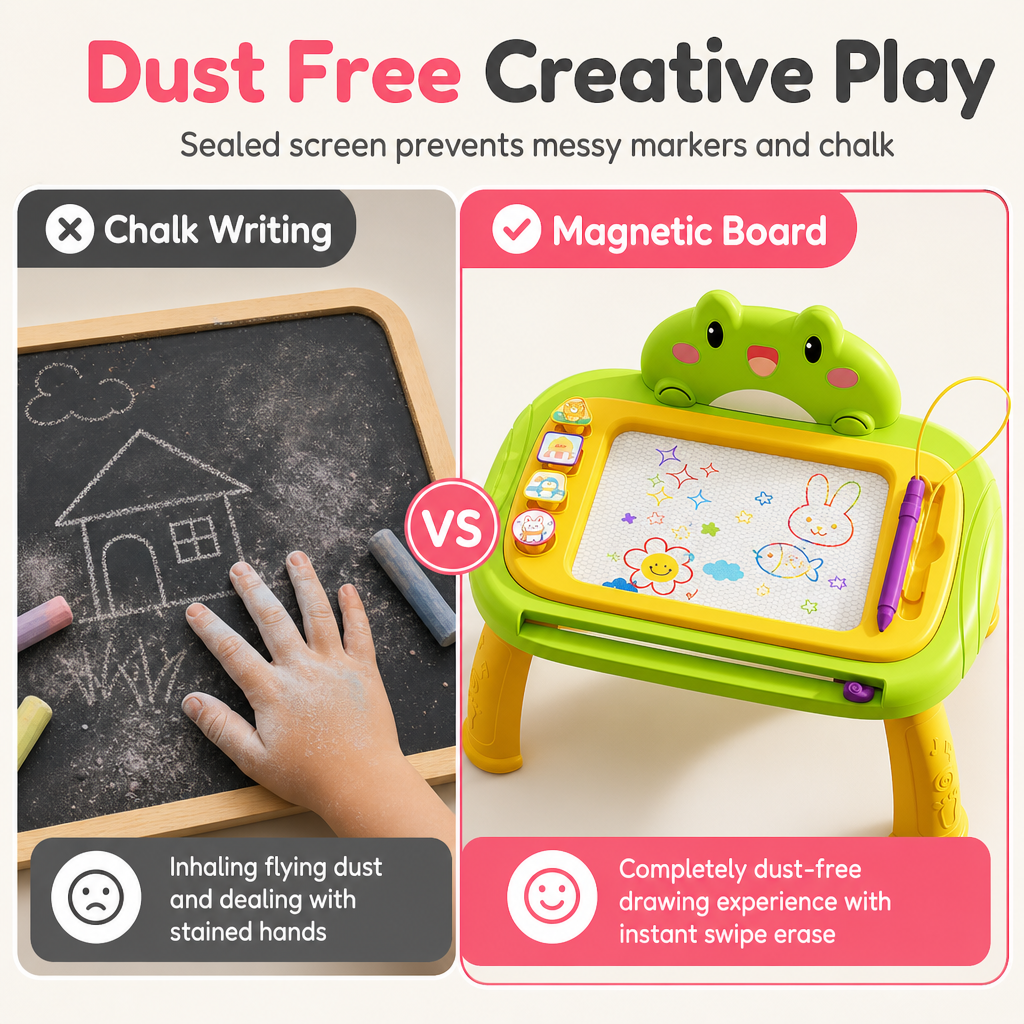 🎨 LIMITED-TIME 70% OFF! ✨ Kids Magnetic Drawing Board – Dust-free, Colorful, Safe 🪁