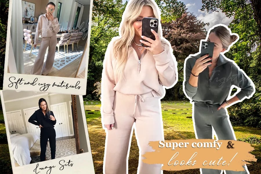 💝2026 HOT SALE 70% OFF!!⚡🎀Women's 2 Piece Casual Outfits Sweatsuit Set